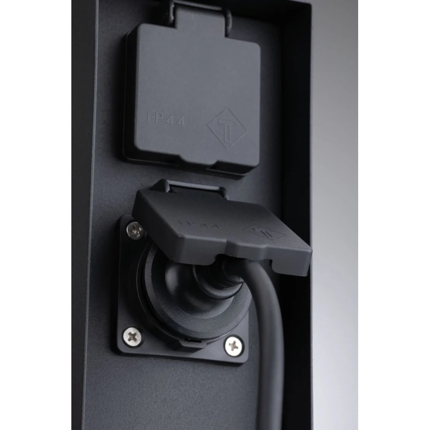 Paulmann 94314 - Columna de enchufes de exterior con temporizador 2Z SCHUKO