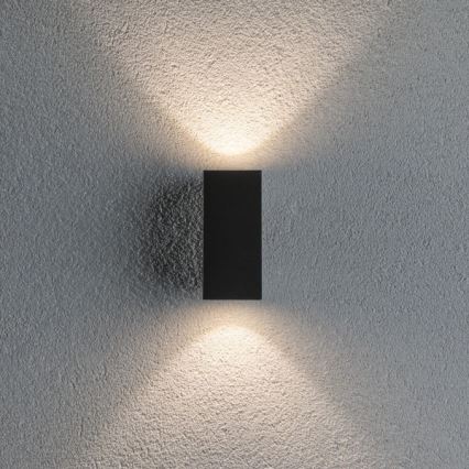 Paulmann 94328 - 2xLED/2,8W IP44 Aplique exterior FLAME 230V antracita