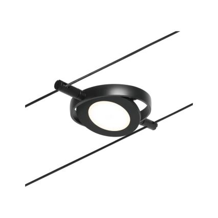 Paulmann 94418 - Juego de 5xLED/4,5W, sistema completo de suspensión por cable ROUNDMAC 230V, negro