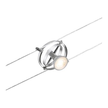 Paulmann 94437 - 1xGU5,3/10W Foco orientable para sistema de cable CARDAN 12V cromo mate