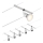 Paulmann 94442 - Kit completo SALT para sistema de suspensión por cable, 5x GU5,3/10W, 230V, cromo mate