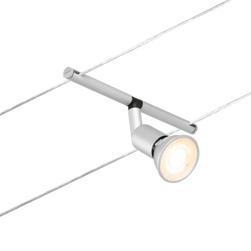 Paulmann 94442 - Kit completo SALT para sistema de suspensión por cable, 5x GU5,3/10W, 230V, cromo mate