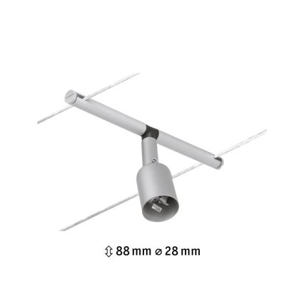 Paulmann 94443 - 1xGU5,3/10W Foco para sistema de cable SALT 12V cromo mate