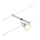 Paulmann 94443 - 1xGU5,3/10W Foco para sistema de cable SALT 12V cromo mate