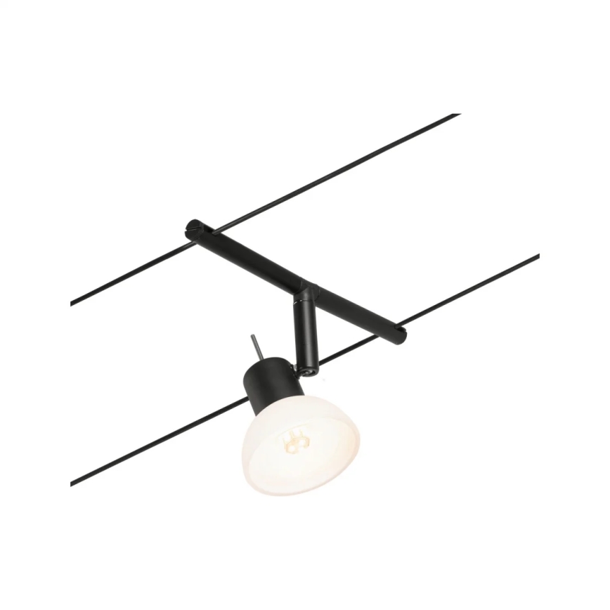 Paulmann 94450 - Juego de 5x GU5,3/10W, sistema de cable completo SHEELA 230V, negro