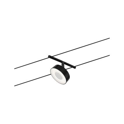 Paulmann 94479 - Juego de 5 LEDs de 5 W, sistema completo de cable CIRCLE 230 V, negro