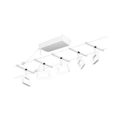 Paulmann 94483 - Juego 5xLED/4,8W Sistema de cableado completo FRAME 230V blanco