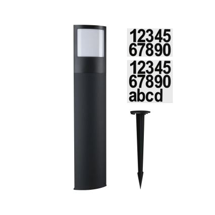 Paulmann 94514 - LED/8,5W IP44 Regulable para número de casa con sensor de movimiento y crepúsculo PADEA 230V antracita