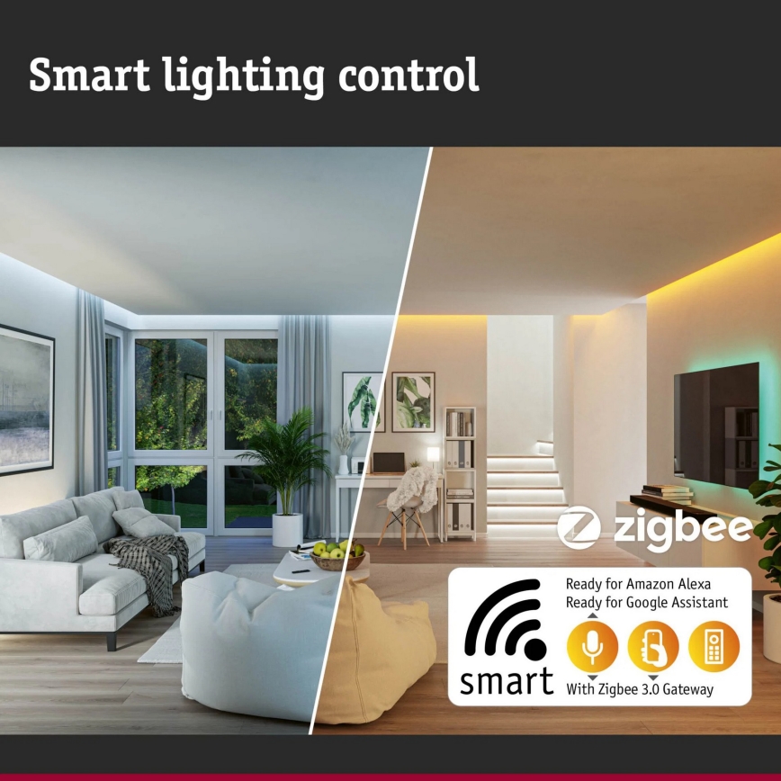 Paulmann 94515 - LED/8,5W IP44 Iluminación para número de casa regulable con sensor de movimiento y sensor crepuscular PADEA 230V antracita