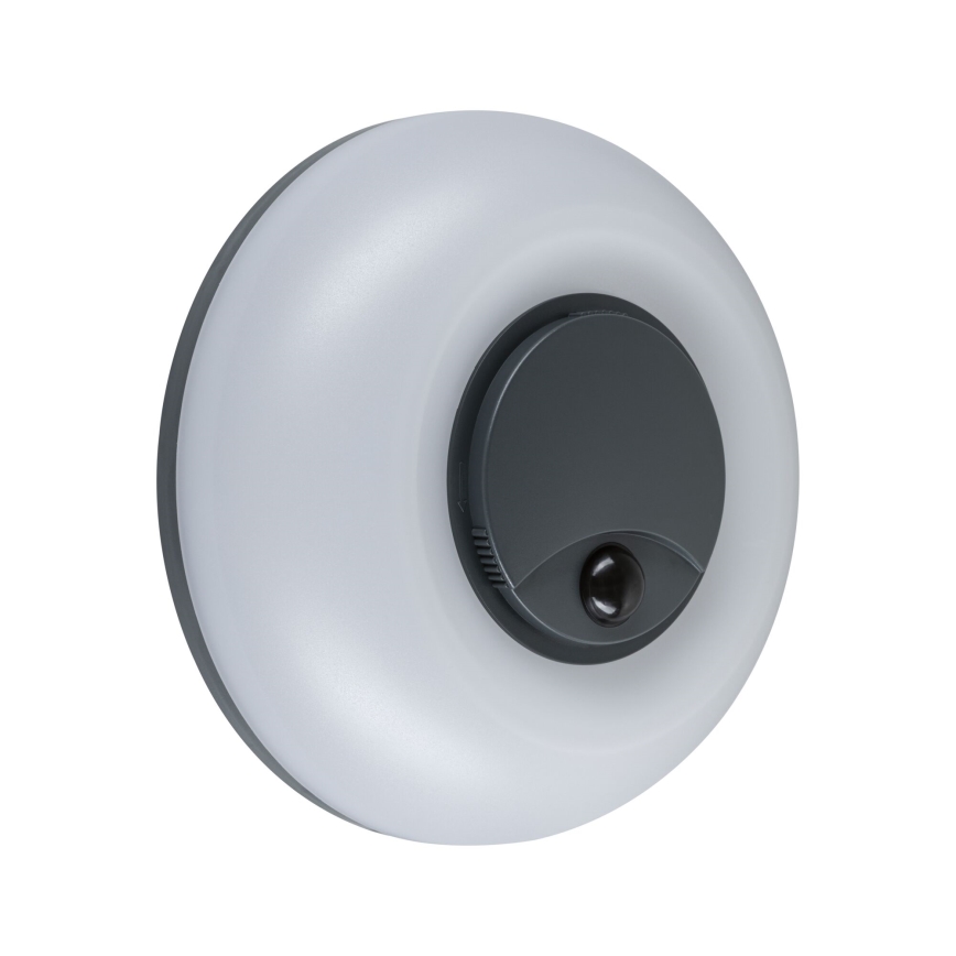 Paulmann 94956 - LED/20,5W IP65 Aplique de pared exterior regulable con sensor de movimiento y de crepúsculo AUREVA 230V 2200/3000/4000K antracita