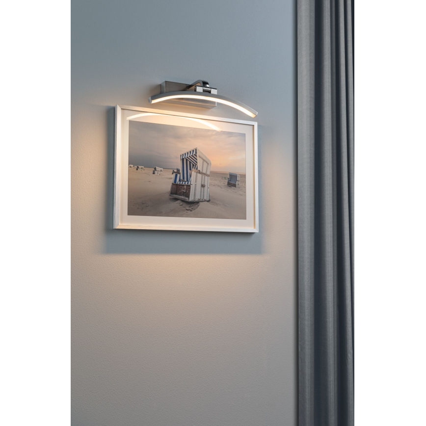Paulmann 95556 - LED/6W Lámpara para cuadros BENTO 230V 30 cm cromo mate