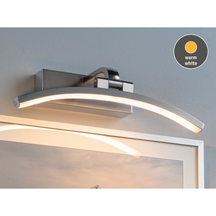 Paulmann 95556 - LED/6W Lámpara para cuadros BENTO 230V 30 cm cromo mate
