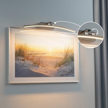 Paulmann 95558 - Aplique para cuadros LED/10W BENTO 230V 50 cm cromo mate