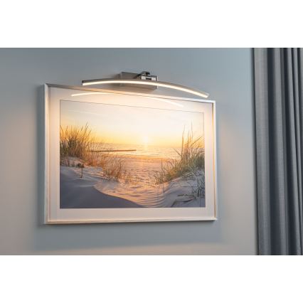 Paulmann 95558 - Aplique para cuadros LED/10W BENTO 230V 50 cm cromo mate