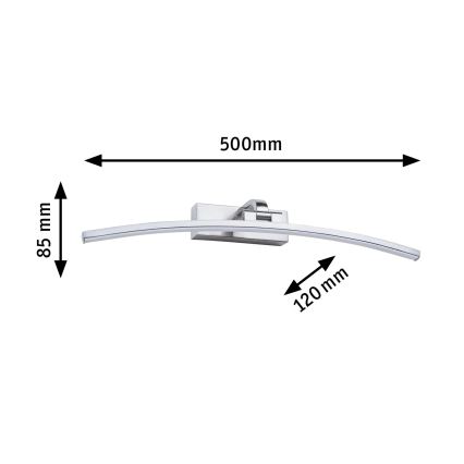 Paulmann 95558 - Aplique para cuadros LED/10W BENTO 230V 50 cm cromo mate