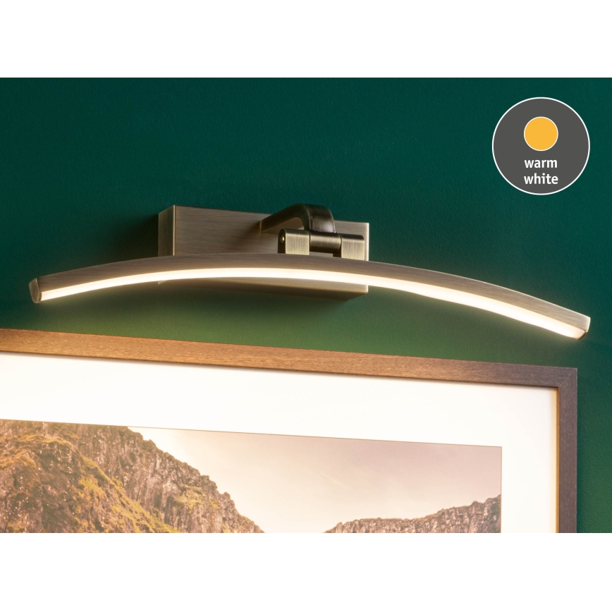 Paulmann 95560 - LED/8,5W Lámpara para cuadros BENTO 230V 40 cm latón