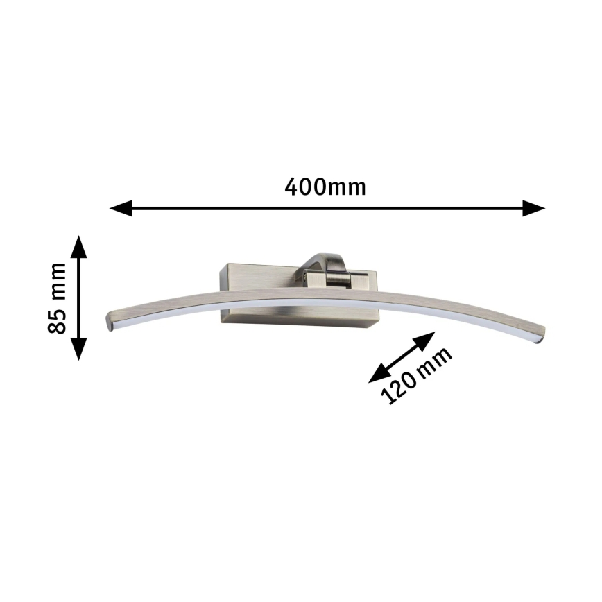 Paulmann 95560 - LED/8,5W Lámpara para cuadros BENTO 230V 40 cm latón