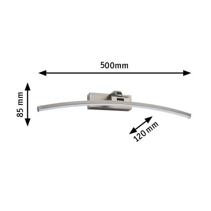 Paulmann 95561 - Aplique para cuadros LED/10W BENTO 230V 50 cm latón