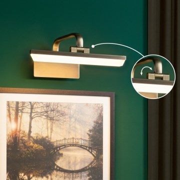 Paulmann 95568 - LED/6W Lámpara para cuadros RENAN 230V 30 cm latón
