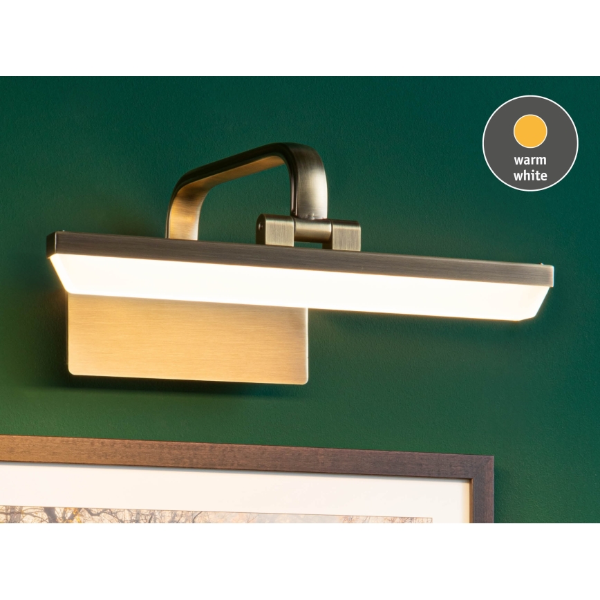 Paulmann 95568 - LED/6W Lámpara para cuadros RENAN 230V 30 cm latón