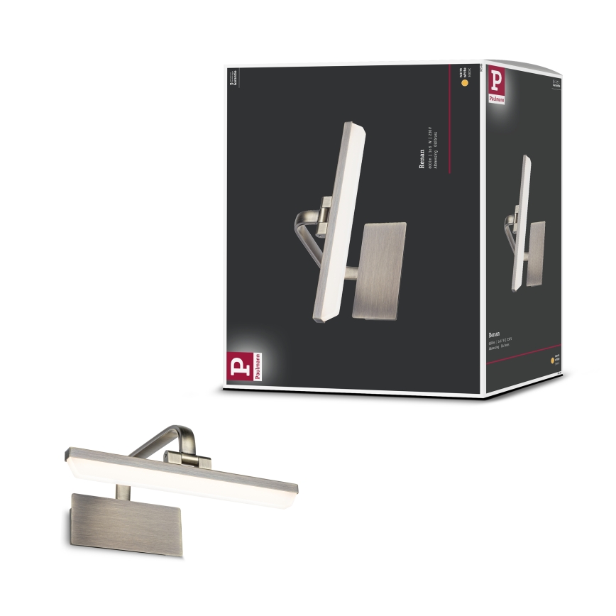 Paulmann 95568 - LED/6W Lámpara para cuadros RENAN 230V 30 cm latón
