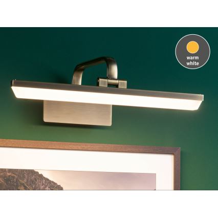 Paulmann 95569 - LED/9,5W Aplique para cuadros RENAN 230V 40 cm latón