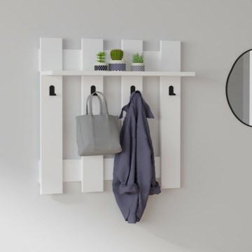 Percha de pared CARINA 70x70 cm blanco