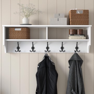 Percha de pared RANI 120x37,2 cm blanco