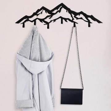 Perchero de pared 80 x 25 cm — diseño Montañas