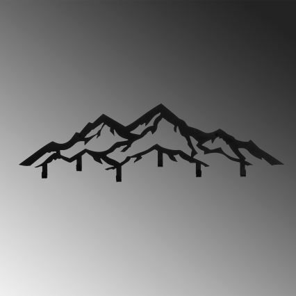 Perchero de pared 80 x 25 cm — diseño Montañas