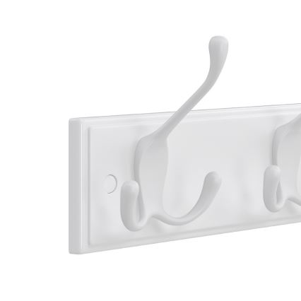 Perchero de pared KATE 40x11x7 cm blanco