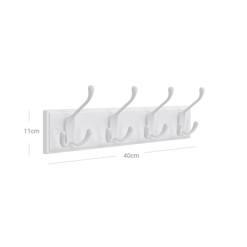 Perchero de pared KATE blanco