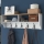 Perchero de pared RANI 120x37x22 cm blanco/beige