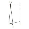 Perchero de pie 165x91 cm CHENE negro/beige