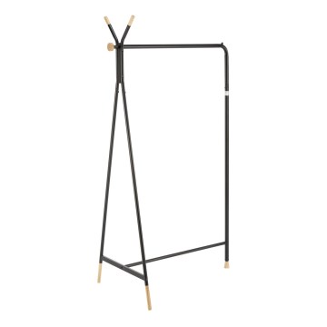 Perchero de pie 165x91 cm CHENE negro/beige