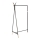 Perchero de pie 165x91 cm CHENE negro/beige