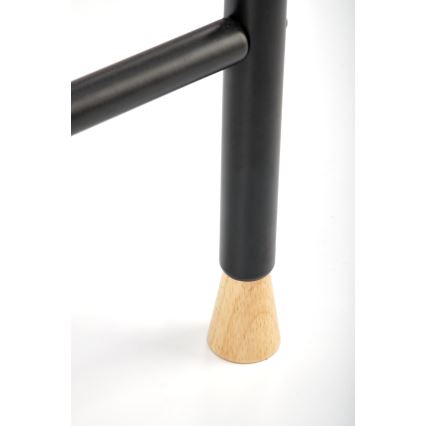 Perchero de pie 165x91 cm CHENE negro/beige