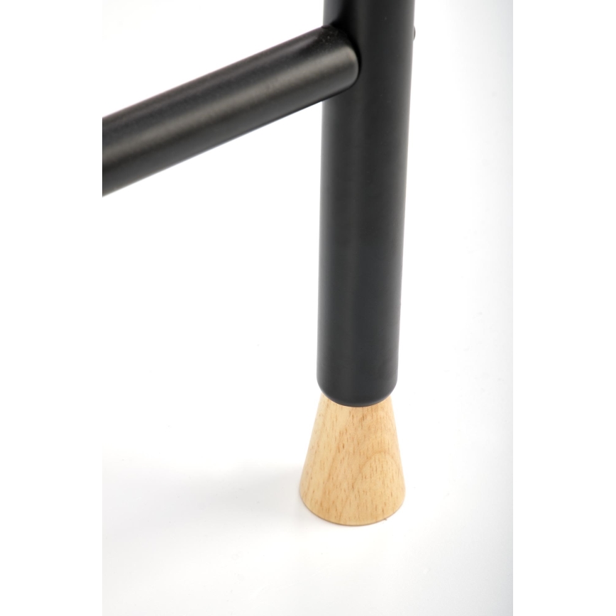 Perchero de pie 165x91 cm CHENE negro/beige