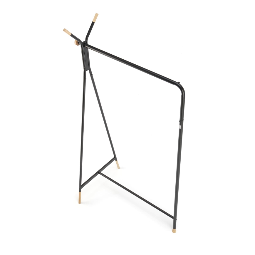 Perchero de pie 165x91 cm CHENE negro/beige