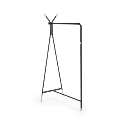 Perchero de pie 165x91 cm CHENE negro/beige