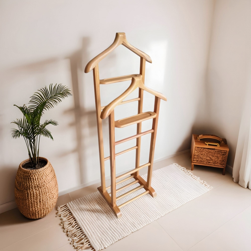 Perchero de pie BIBI 33x120x46 cm marrón