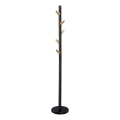 Perchero de pie DOMUS, 177 x 28 cm, negro/beige