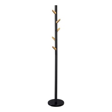 Perchero de pie DOMUS, 177 x 28 cm, negro/beige