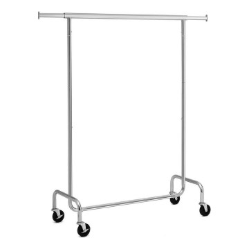 Perchero de pie móvil JEAN 110/150x160x45 cm, plateado
