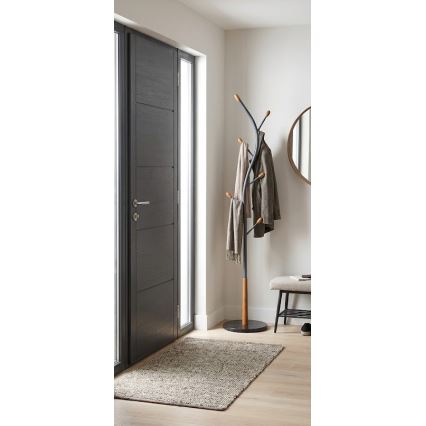 Perchero de pie STILE 186x38 cm negro