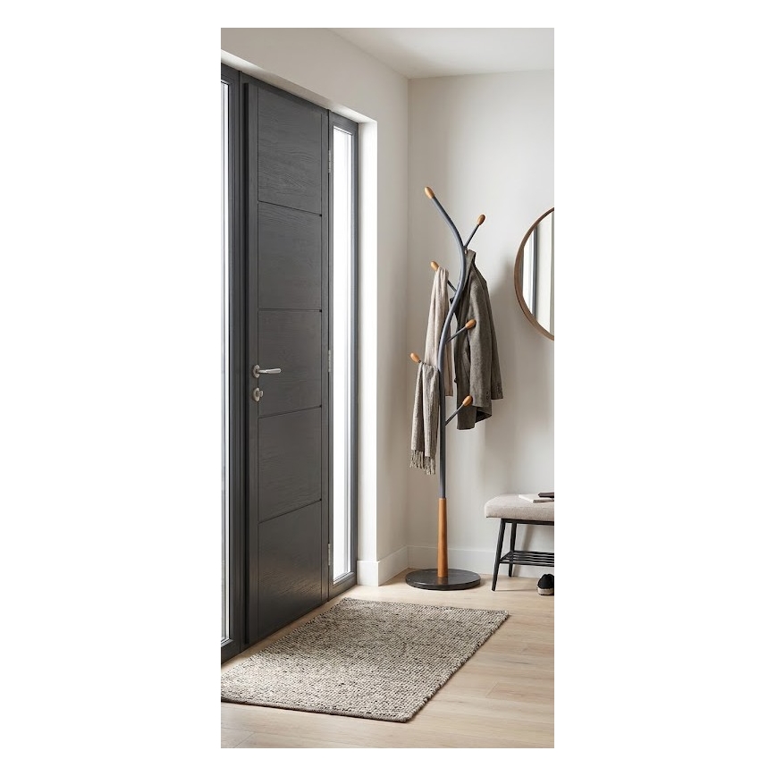 Perchero de pie STILE 186x38 cm negro