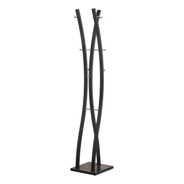 Perchero de pie VALET 179x35 cm negro
