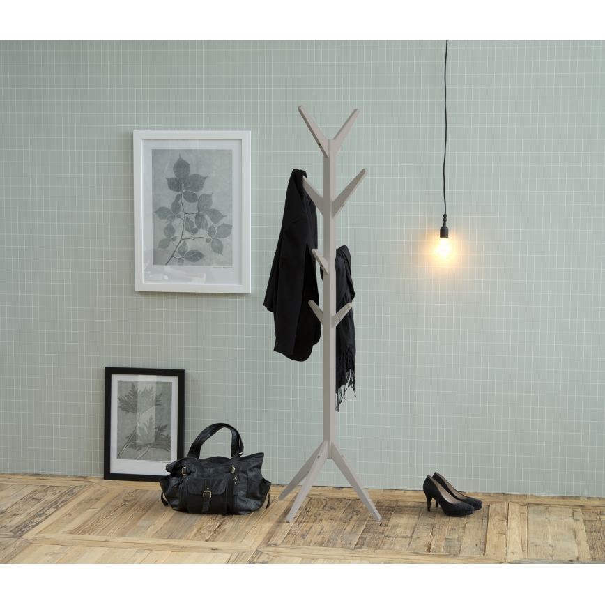 Perchero de pie VINS 178x42 cm gris