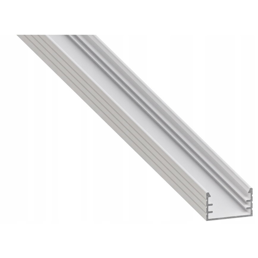 Perfil empotrable de 1 m para tiras LED, blanco