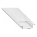 Perfil empotrable para tiras LED 1 m blanco